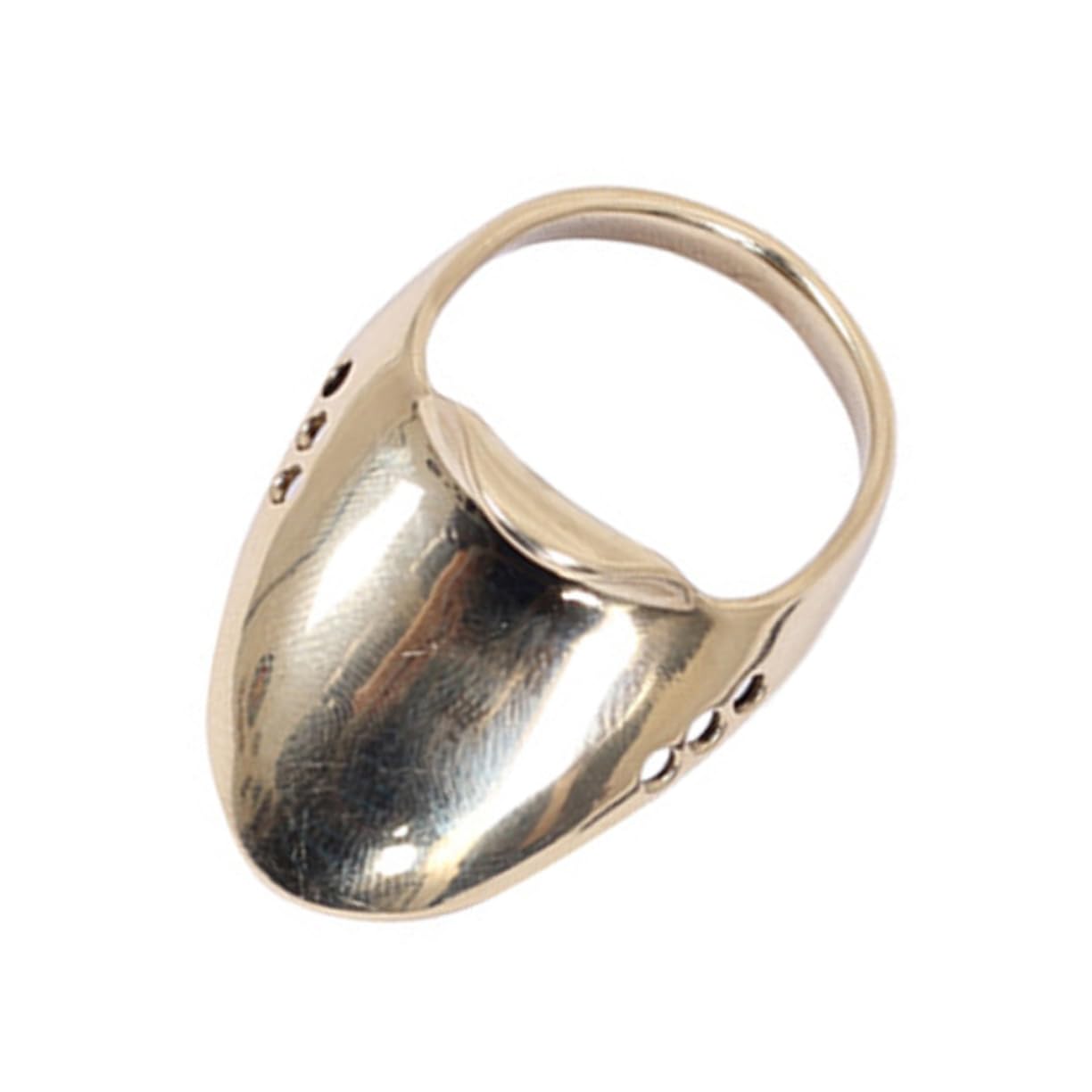 RORPOIR 1 Set Finger Wrench Archery Guard Wear- Resistant Finger Ring Archery Finger Archery Hand Alloy Finger Shooting Ring Brass Ring Thumb Ring