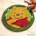 DIY Cushion Carpet Floor Mat Latch Hook Rug Kits Seat Cover Hand Craft Round Crocheting Needlework Baby Kids Parents Gift 50x50cm