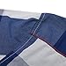 Shirts, Cokle Men Slim Fit Long Sleeve Casual Blouses Plaid Button Down #099 Blue EUR L (US M)
