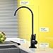Drinking Water Faucet SUS304 Stainless Steel 100% Lead-Free Heavy Duty Faucet 90° Single Handle 360° Swing Spout Brass Ceramic Cartridge Matte Black
