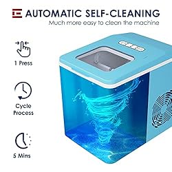 Euhomy Ice Maker Machine Countertop, 26 lbs/24H, 9