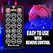 Sound Activated Disco Ball Lights [Free Wall Holder] 3 Modes - Portable Multi Color LED Party Lights - Christmas LED Lights Indoor/Outdoor - Karaoke Strobe Lights for DJs Kids Club and Home Parties