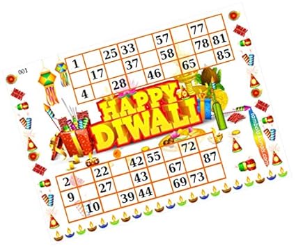 PartyStuff Diwali Theme Tambola Housie (24 Cards): Amazon.in: Toys & Games