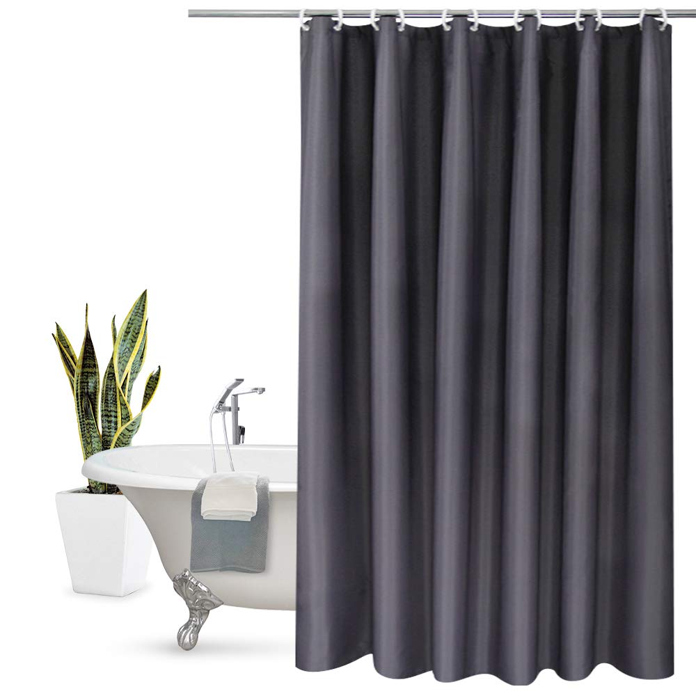 Aoohome Stall Shower Curtain 36 x 72 Inch, Solid Fabric Bathroom