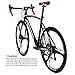 Eurobike Road Bike EURXC550 21 Speed 54 cm Frame 700C 3-Spoke Wheels Road Bicycle Dual Disc Brake Bicycle Blackwhitethumb 4