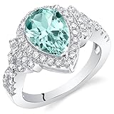 Simulated Paraiba Tourmaline Sterling Silver Tear