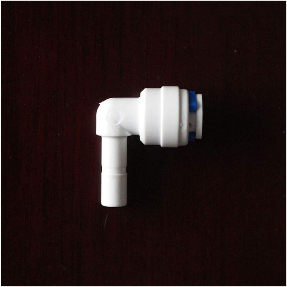 Central Choices-Elbow Tube Quick Pushfit Plug Fitting Connection RO Water Connector Reverse Osmosis Aquarium System Fittings 1/4" OD