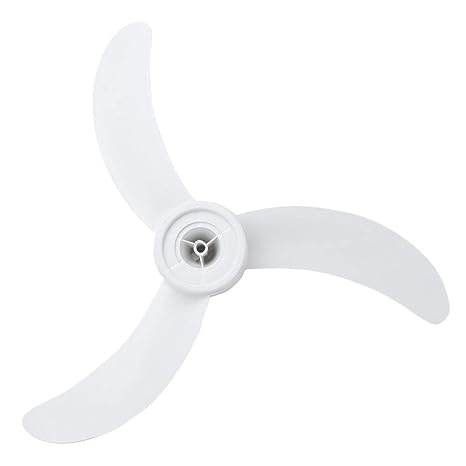 Yizyif 16 Inch Plastic 3 Leaves Fan Blade Horn Shaped Household