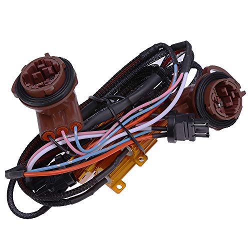 50W 6 Ohm 3157 4157 Load Resistors Fix Hyper Flash for Switchback LED Turn Signal Blink Light LED License Plate Lights Error Code Resistors (2-Pack)
