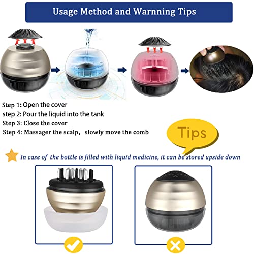 Scalp Applicator Comb,Scalp Massager Hair Growth for Hair Scalp Treatment and Growth, Fluid Comb