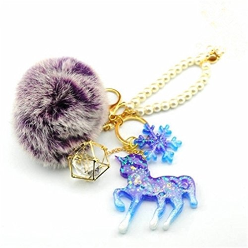 image for Aouke Unicorn-Shaped Silicone Jewelry Molds, Pendant Mold with Hanging