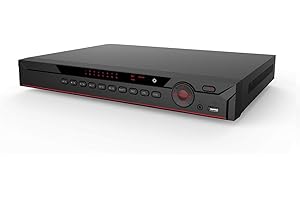 ESECURE 16 Channel XVR 1U 2SATA 16 PoE 4K Deep Learning and Face Detection Network Video Recorder for Dahua NVR4216-16P-4KS2/L HDD Not Included