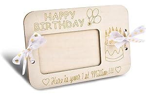 Wood Money Holder Birthday Card Happy Birthday Money Envelopes for Cash Bday Party Gifts for Girl Women Happy Bday Surprise G