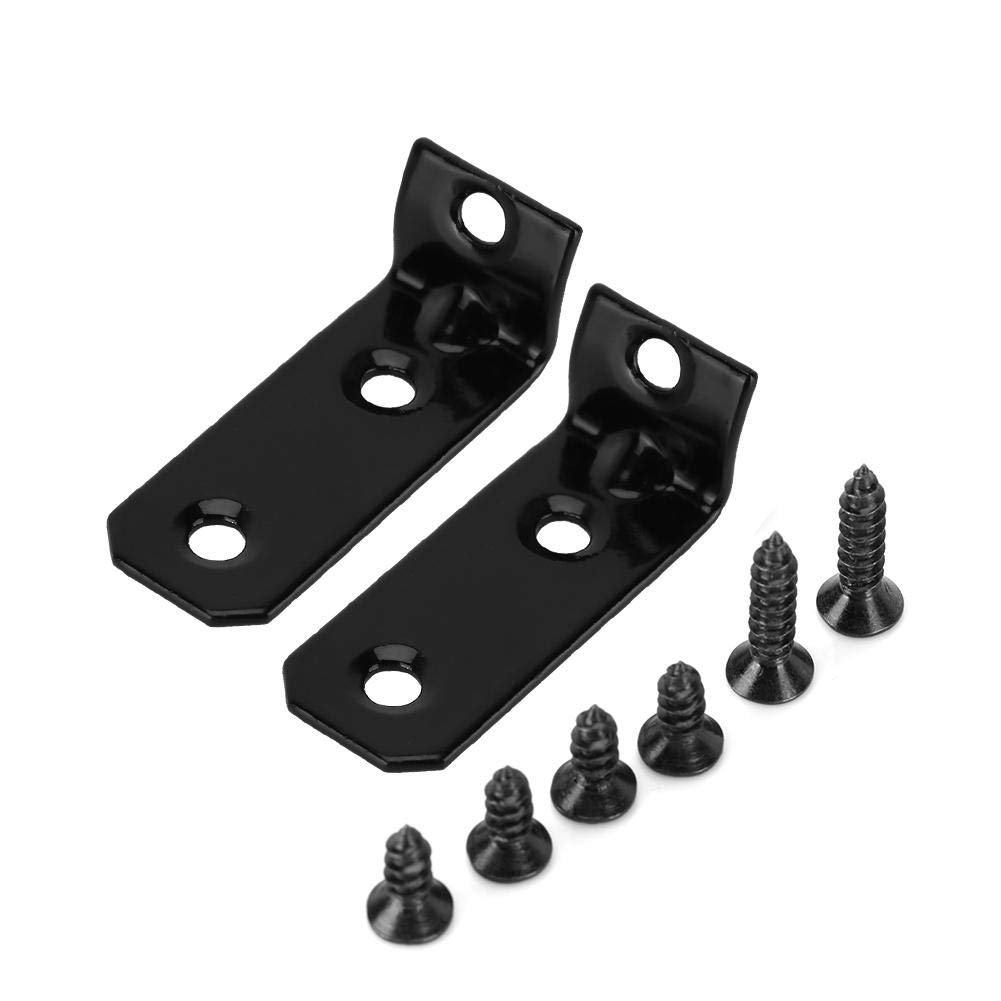 KIMISS Brackets Car Glove Box Lid Hinge Repair Kit Hinge Bracket Fix Set Hinge Repair Replacement DIY compartment cover Black for A4 B6 B7 8E 8H