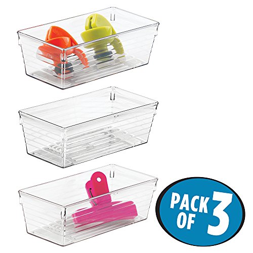 Buy mDesign Kitchen Drawer Organizer for Silverware, Spatulas, Gadgets