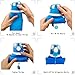 Kemier Collapsible Silicone Water Bottles-750ML,Medical Grade,BPA Free.Can Roll Up,26oz,Leak Proof Foldable Sports & Outdoor Water Bottles (Blue)