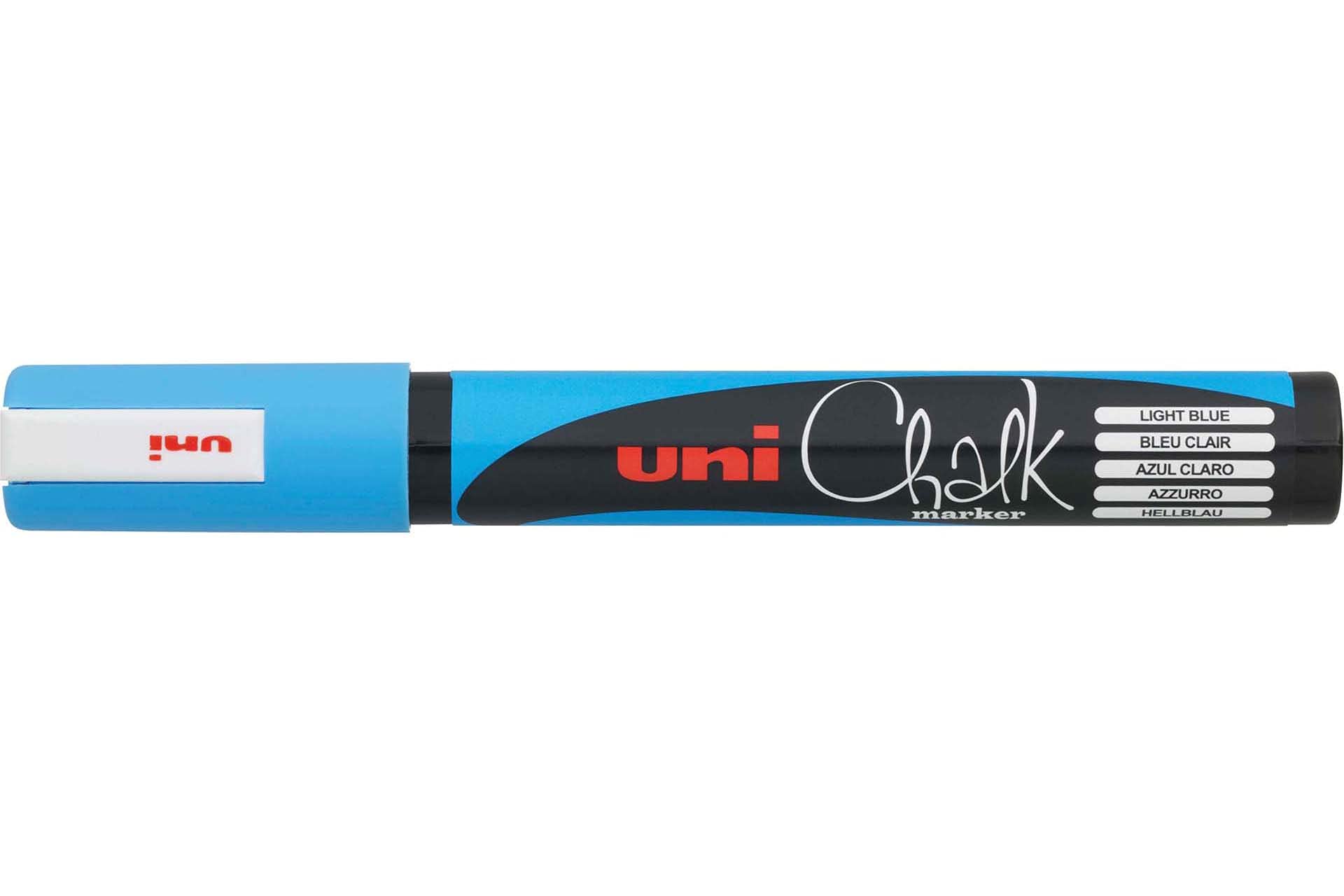 UNI Chalk PWE-5M Light Blue Marker Bullet TIP (1.8-2.5mm) — image 1