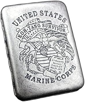 Amazon Co Jp 真鍮製 シガレットケース タバコケース 煙草入れ 煙草ケース ワンタッチ開閉式 手巻きタバコケース スポーツ アウトドア