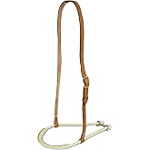 Showman Rubber Covered Rope Noseband Tie Down w/Argentina Cow Leather