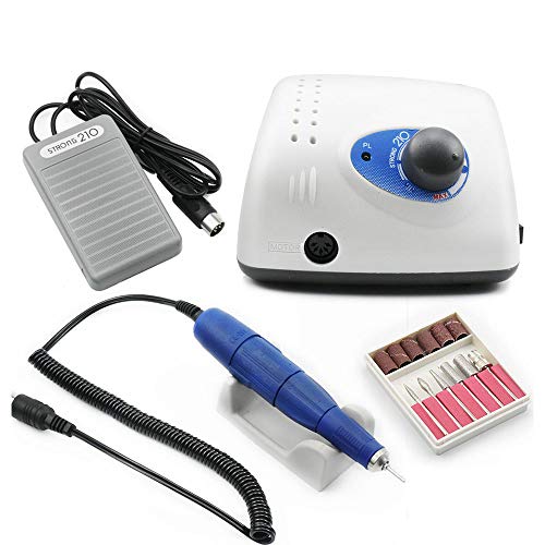 WODT Electric Nail Drill Machine,65W 35000RPM Model Handpiece Manicure Pedicure Machine Nail File Bit Nail Art Equipment