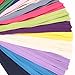 40Pcs Invisible Zippers 18 Inch For Tailor Sewer Sewing Craft Crafter's Special Nylon Zip Mix 20 Colors(Total 18inch/45cm,teeth length 16 inch/40cm)