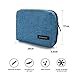 BAGSMART Small Travel Cord Organizer Bag for Tech Essentials, Cable Organizer for Phone, SD Card, Blue