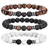 Hipwope Natrual Stone Bracelets for Men Gifts - 8mm