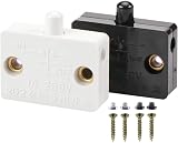 Jiuxuerim 2x 1A 250V Cupboard Door Light Switch Push to Break Cabinet Wardrobe view 1