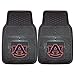 FANMATS 8763 Auburn Tigers 2-Piece Heavy Duty Vinyl Car Mat Set, Front Row Floor Mats, All Weather Protection, Universal Fit, Deep Resevoir Design