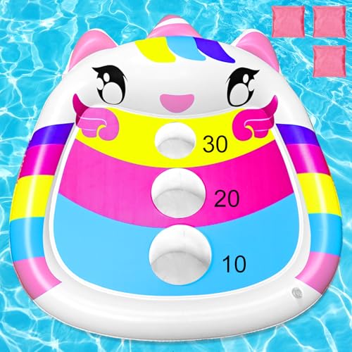 Inflatable Pool Cornhole Board