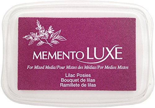 Tsukineko Memento Luxe Mixed Media Inkpad, Lilac Posies