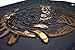 SCREENSHOTBRAND-751 Mens Hipster Hip-Hop Premiun Tees - Luxury Longline Embossed Gold Print T-Shirts Medusa-Red-XLarge