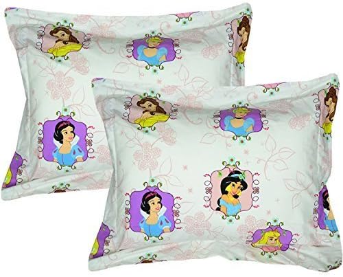 Disney Princesses Pillow Shams Set 2pc Princess Twist Jasmine Cinderella Bed Pillow Covers by Store51 LLC