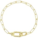 gorjana - Crew Link Bracelet - Gold Plated for Women | Ideal Gift Packaging - Everyday Stack, Layering with Other Jewelry
