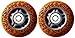 Cheetah Rippers Cheetah Wheels for Ripstik Wave Board ABEC 9, 76mm, Orange