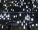 Amicool Meteor Shower Lights, Falling Rain Lights/Icicle Snow String Lights 30cm 8 Tubes 144 Waterproof LEDs Wedding Party Holiday Christmas Decorations(White)