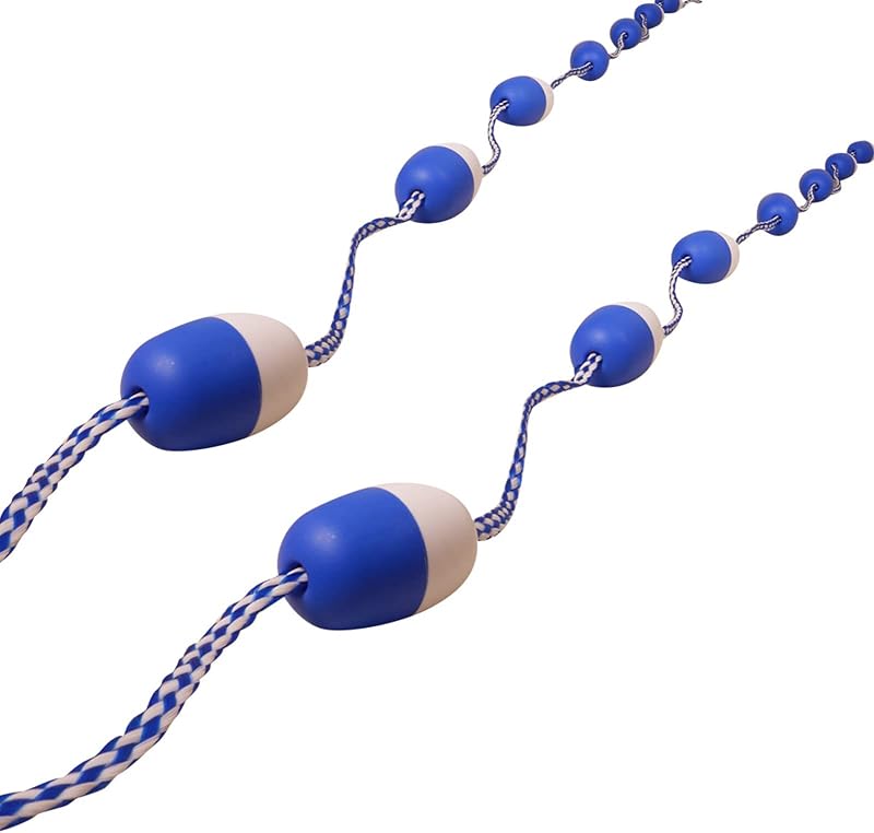 Beedozo 18.04ft Swimming Pool Lane Divider with Floats & Hooks
