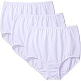 Vanity Fair Women's 3 Pack Perfectly Yours Tailored Cotton Brief Panty