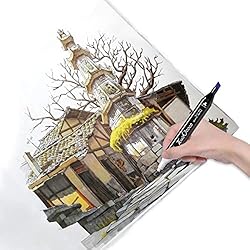 RUN HELIX Alcohol Markers 80 Colors,Dual Tip