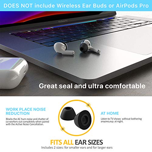 CharJenPro Memory Foam Ear Tips for AirPods Pro. Patented Design