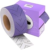 Shineboc Purple Ceramic 600 Grit Sandpaper Roll, 2-3/4" x 13 Yard, Hook & Loop Multi-Hole Continuous Roll for Automotive, Wood, Metal Sanding