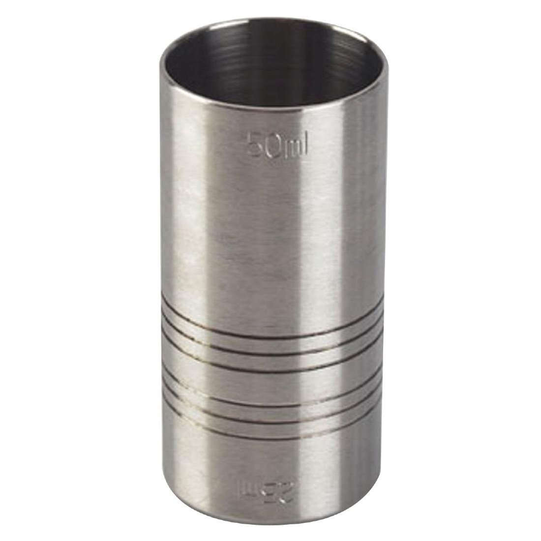 Stainless Steel Jigger Bar Pubs Clubs Wine Spirit Drinks Thimble Measure, Silver