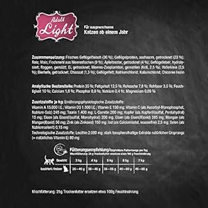 Leonardo, croccantini Adult Light, per gatti, sacco da 7,5 kg [etichetta in lingua italiana non garantita]