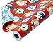 American Greetings 175 sq. ft. Reversible Kids Christmas Wrapping Paper, Santa and Snowflakes (1 Jumbo Roll 30 in. x 70 ft.)