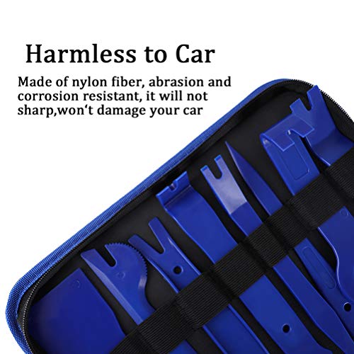 AUTDER 38 Pcs Body Repair Upholstery & Trim Tools Trim Removal Tool Kits Pry Kit Door Panel Tool Radio Repair Modification Pliers Fastener Remover with Storage Bag - Thumbnail 7