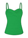 Ocean Blues Women's Green Swimsuit Top Off