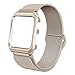 ALNBO Watch Band with Case Compatible with 38mm 42mm Stainless Steel Replacement Band for Watch Series 3 Series 2 Series 1 (Retro Gold, 38mm Watch)