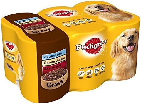 Pedigree - Caja de latas para perro (6 unidades, 400 g): Amazon.es: Productos para mascotas
