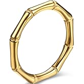 Jude Jewelers 3mm Stainless Steel Classic Plain Bamboo Style Stackable Wedding Band Ring