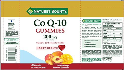 Nature's Bounty CoQ-10 Gummies, Peach Mango, 200 mg, 60 Count - Image 4